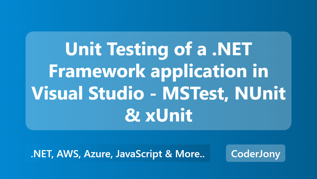 Asp Net Core Unit Test Nunit Y Xunit Visual Studio Vaxi Unique Home