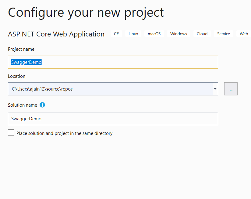 Adding Swagger to ASP.NET Core 3.1 Web API
