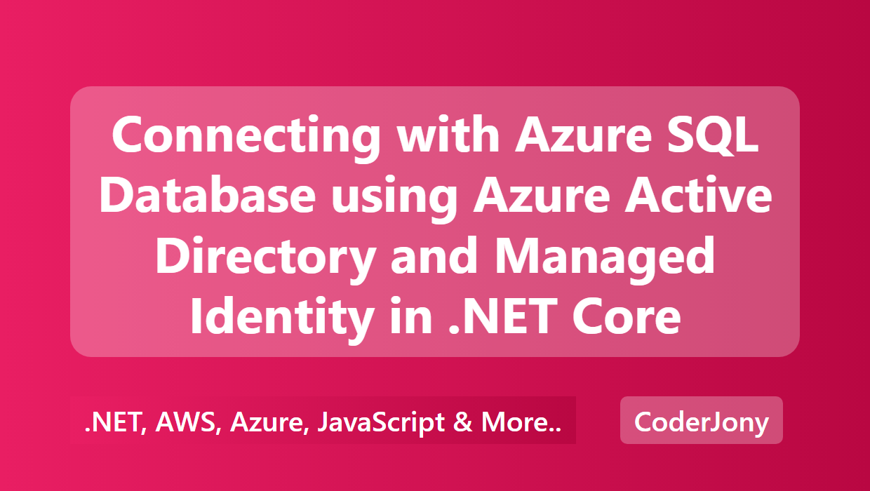 asp net core azure sql managed identity