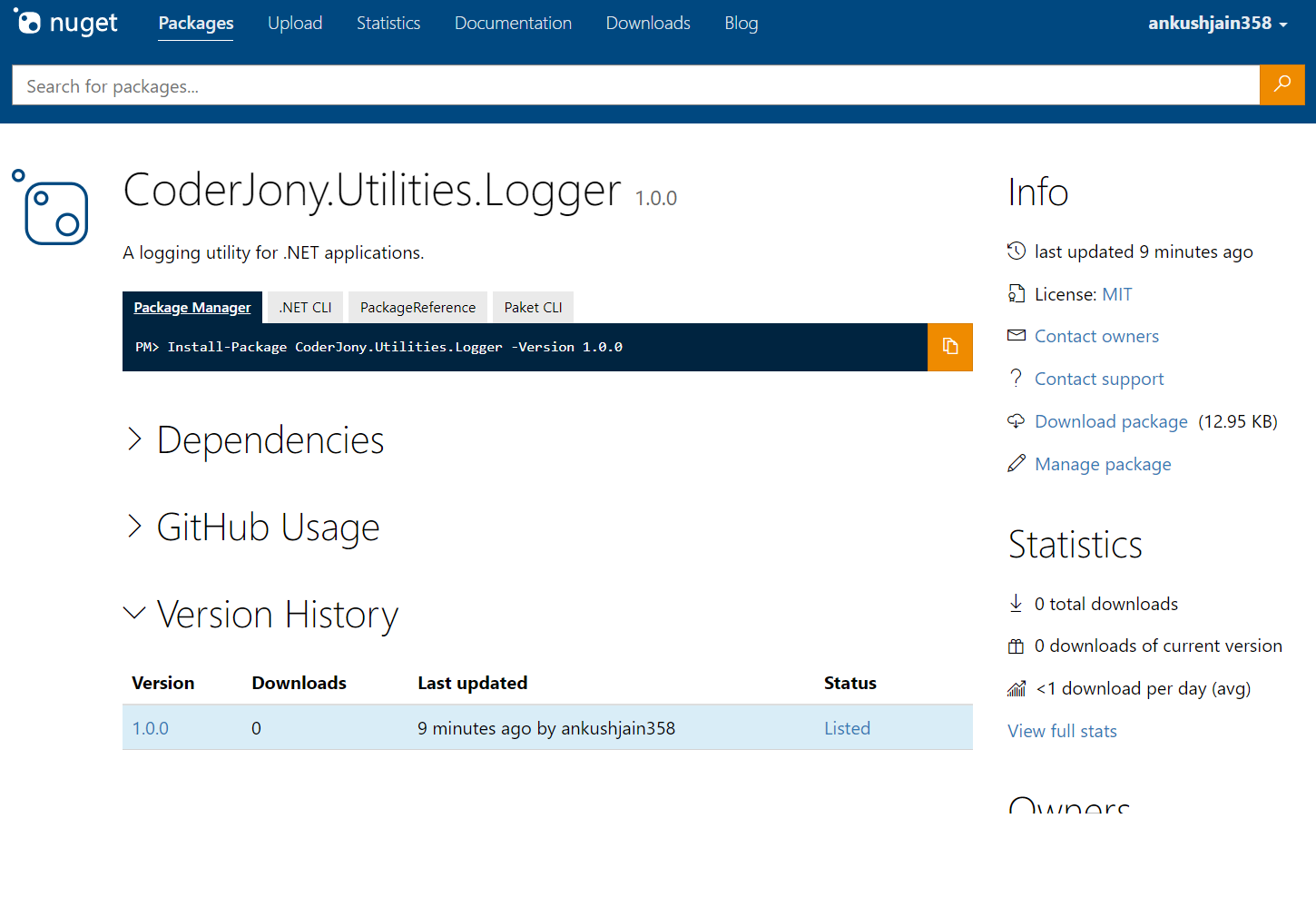 Creating NuGet package using Visual Studio 2019 and deploying it to Nuget.org