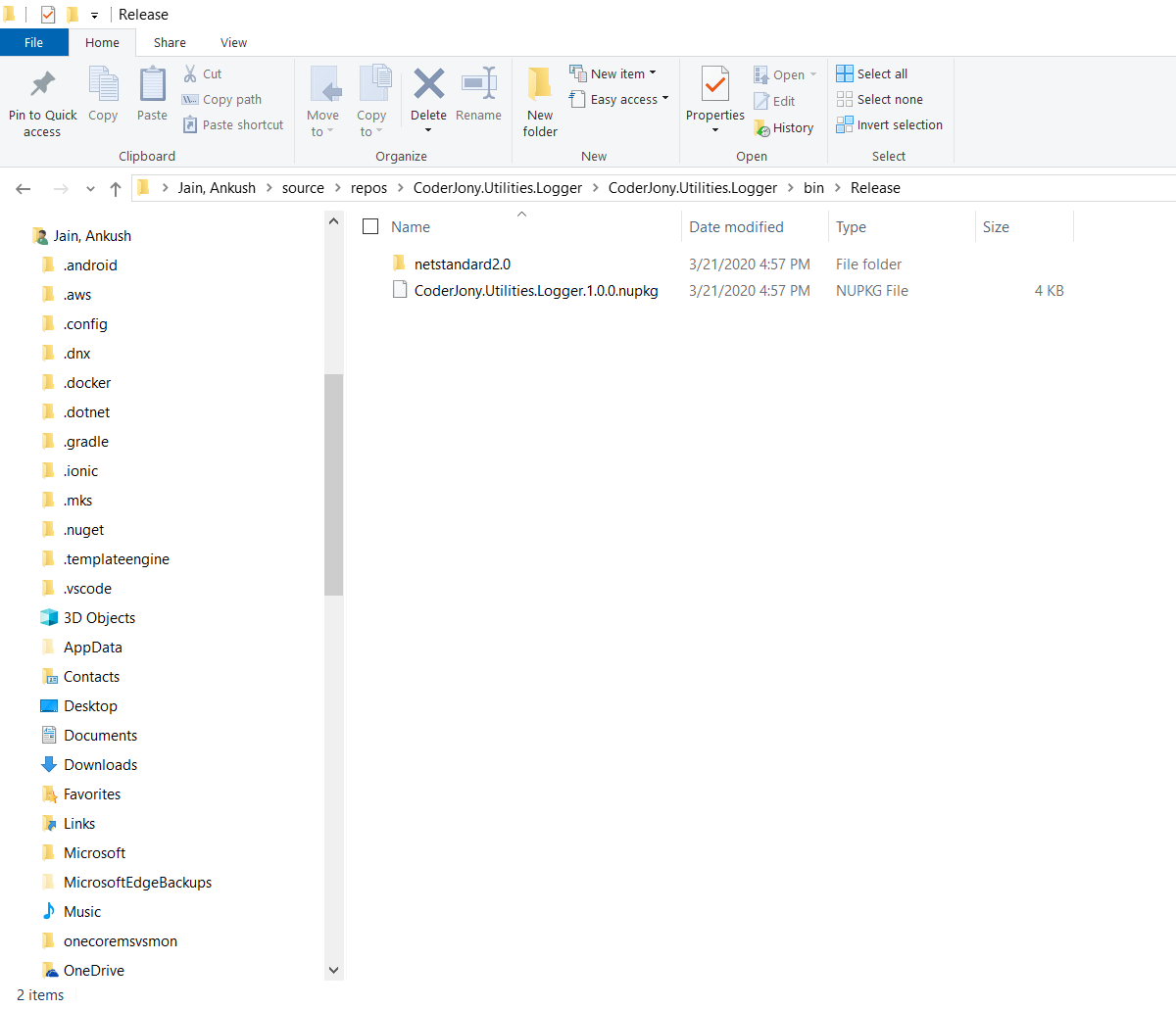 Creating NuGet package using Visual Studio 2019 and deploying it to Nuget.org