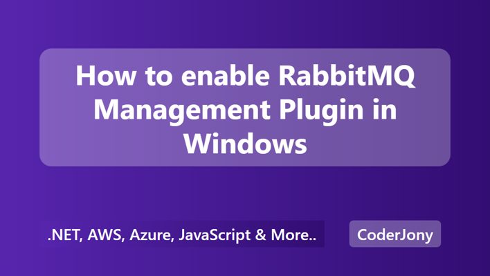 How to enable RabbitMQ Management Plugin in Windows