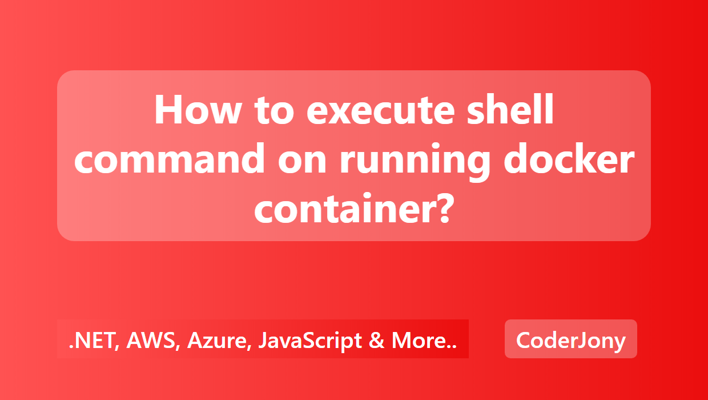 How to execute shell command on running docker container?