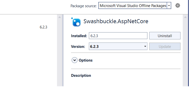 Unable to install NuGet package as NuGet packages are Offline Only in Visual Studio